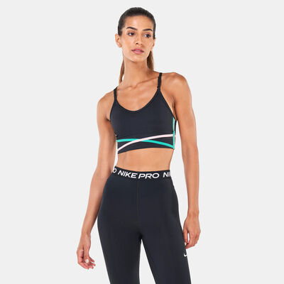Buy Nike Dry Fit Indy Longline Sports Bra In Black