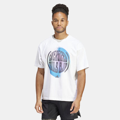 adidas Men's Yoga Printed T-Shirt White