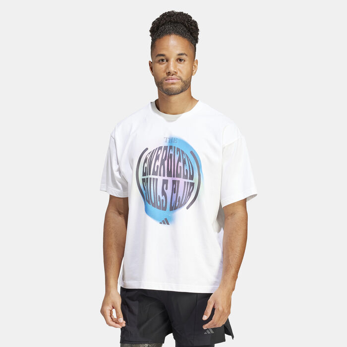 adidas Men's Yoga Printed T-Shirt White image number 0