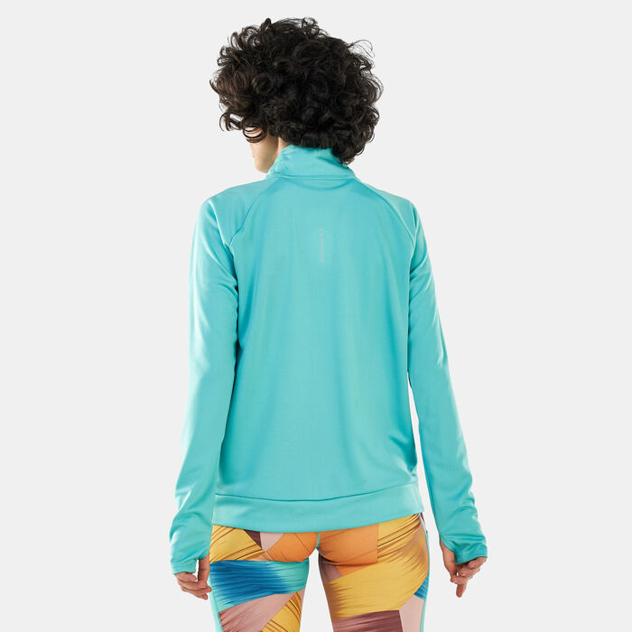 Nike Women's Dri-FIT Swoosh Mid-Layer T-Shirt Green image number 1