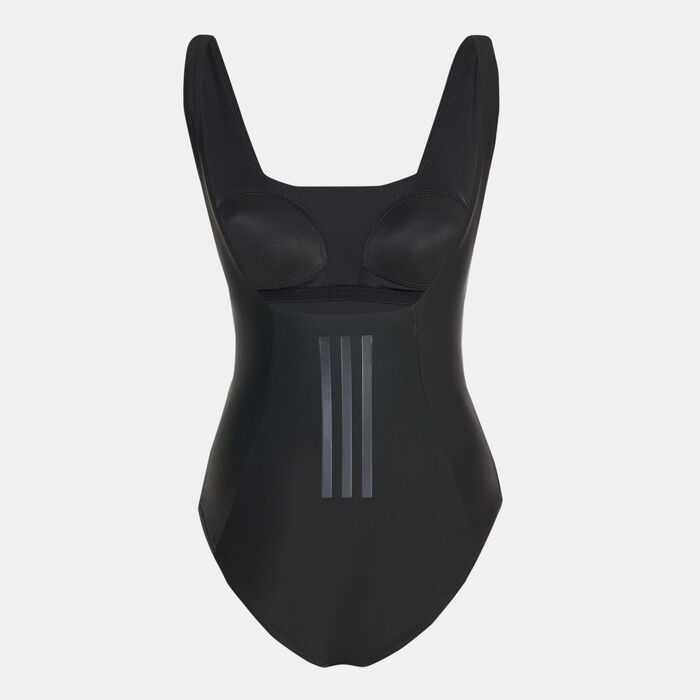 adidas Women's Iconisea Premium One-Piece Swimsuit Black adidas Women's Iconisea Premium One-Piece Swimsuit Black image number 1