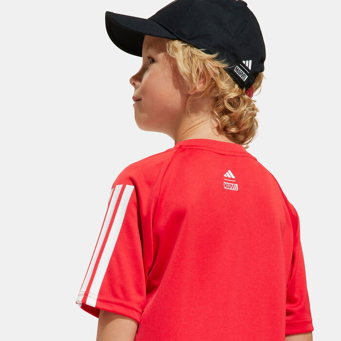 adidas Kids' Marvel Spider-Man T-Shirt Red adidas Kids' Marvel Spider-Man T-Shirt Red image number 3