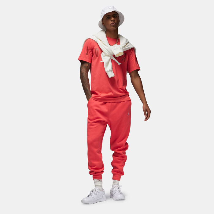 Jordan Men's Brooklyn Fleece Track Pants Red Jordan Men's Brooklyn Fleece Track Pants Red image number 2