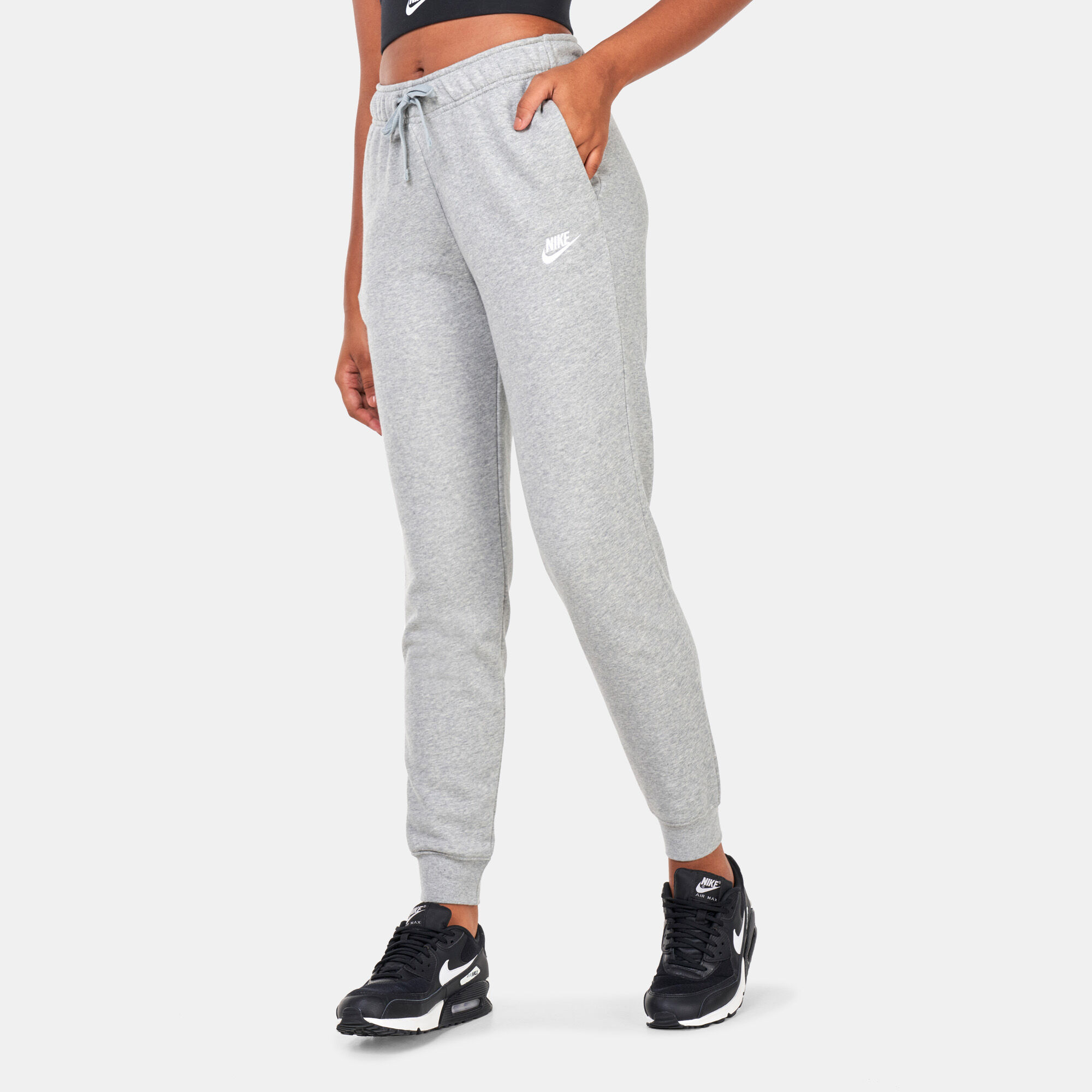 Ladies grey store nike joggers