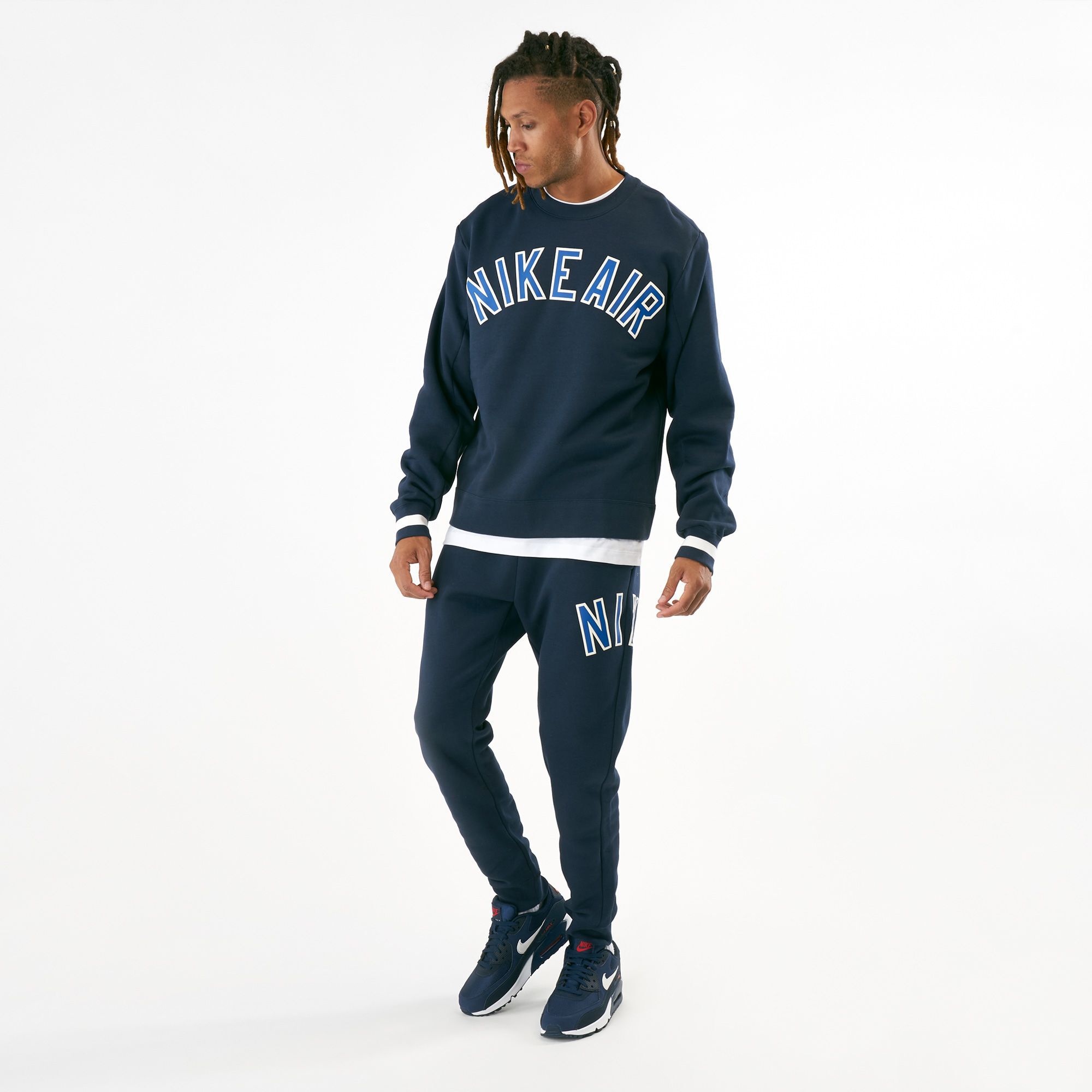 Nike air 2025 fleece crew tracksuit