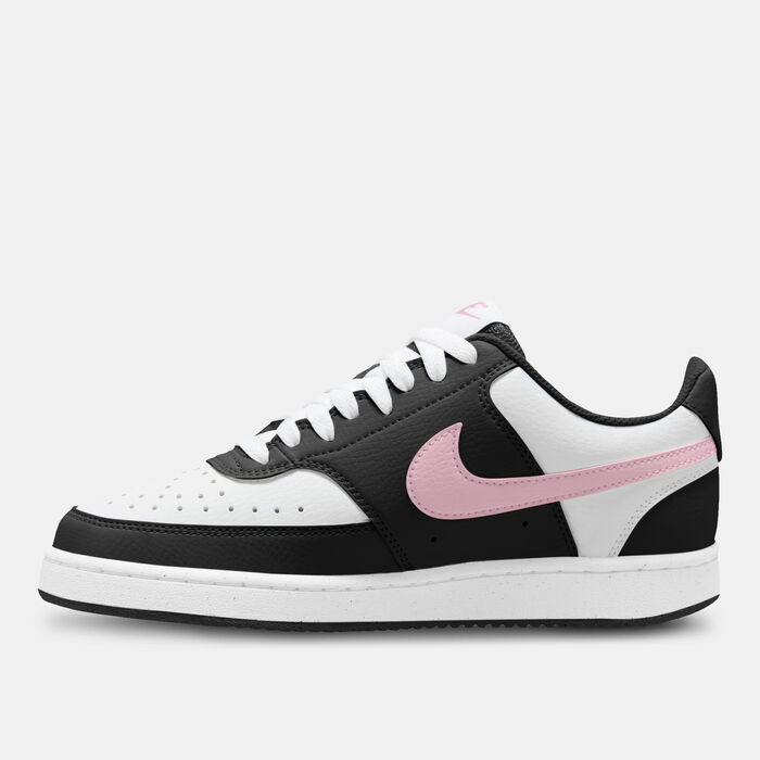 Nike Women's Court Vision Low Next Nature Shoes Black Nike Women's Court Vision Low Next Nature Shoes Black image number 1