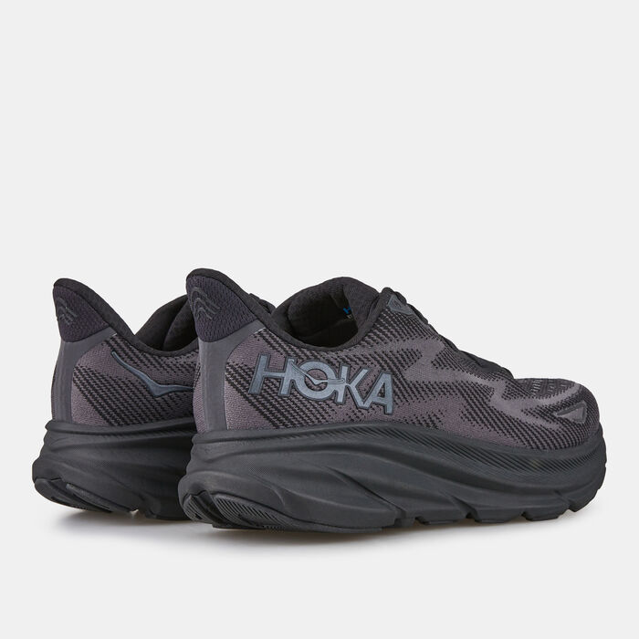 Buy HOKA Women's Clifton 9 Road Running Shoe Black in KSA -SSS