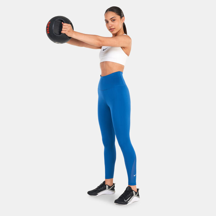 Buy Nike Women's One High-Waisted 7/8 Leggings Blue in KSA -SSS