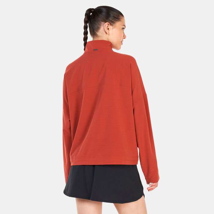 prAna Women's Railay Pullover Top Red prAna Women's Railay Pullover Top Red image number 1