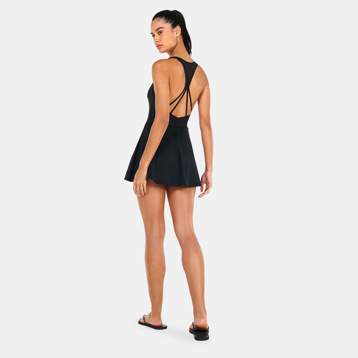 Speedo Women's Lily Swimming Dress Black Speedo Women's Lily Swimming Dress Black image number 1
