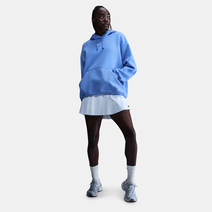 Nike Women's Sportswear Phoenix Fleece Hoodie Blue image number 2