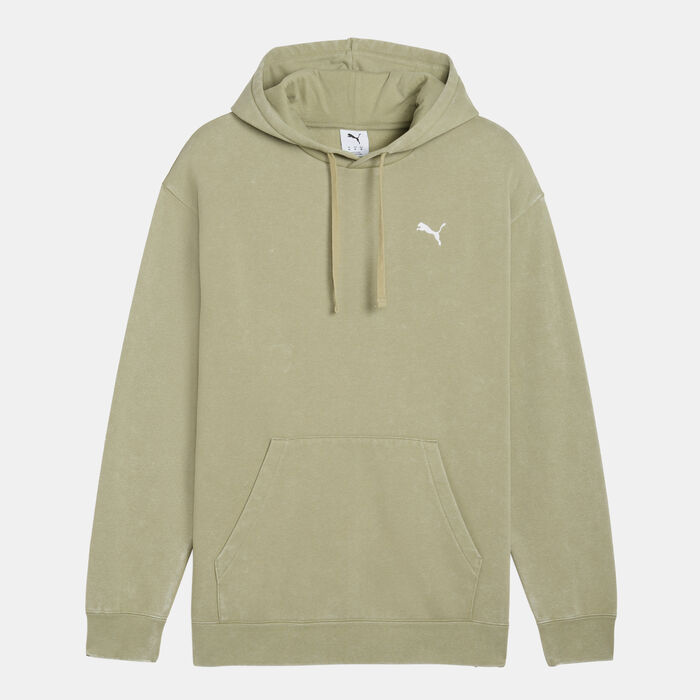PUMA Men's Essentials Elevated Hoodie Green PUMA Men's Essentials Elevated Hoodie Green image number 0