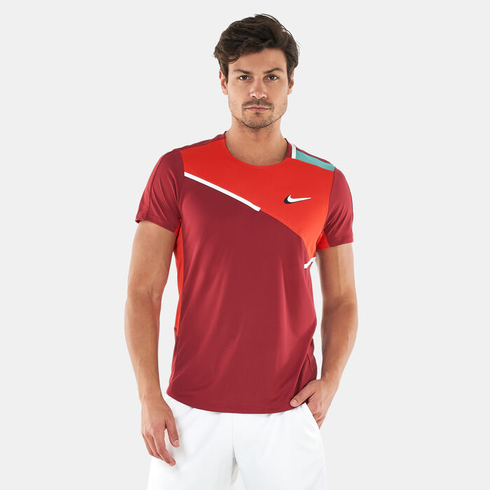 Nike Men's Court Dri-FIT Slam T-Shirt Red image number 0