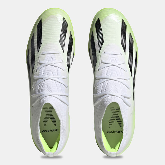 adidas Men's X Crazyfast.1 Turf Ground Football Shoe Green image number 1