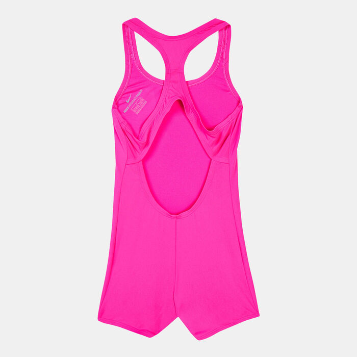 Nike Swim Kids' Racerback Legsuit Swimsuit Pink image number 1