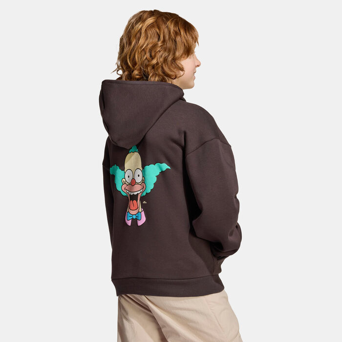 adidas Kids' The Simpsons Hoodie Brown adidas Kids' The Simpsons Hoodie Brown image number 1