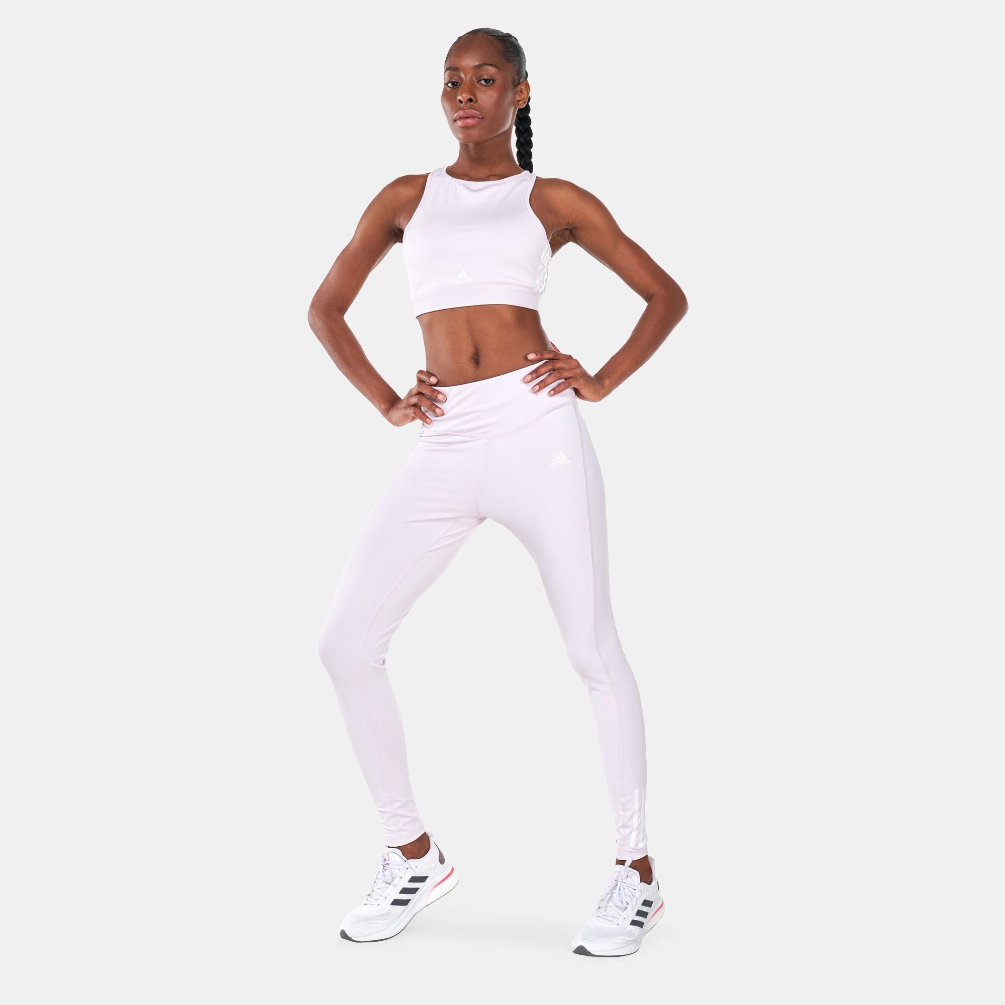 Adidas crop top and leggings set sales