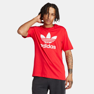 adidas Originals Men's Adicolor Trefoil T-Shirt Red
