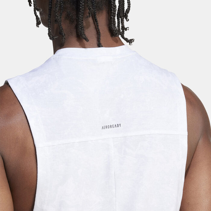 adidas Men's Power Training Tank Top White adidas Men's Power Training Tank Top White image number 3