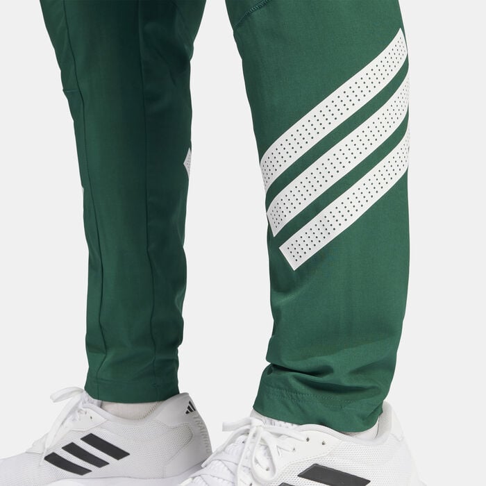 adidas Men's Icon 3-Stripes Woven Training Joggers Green adidas Men's Icon 3-Stripes Woven Training Joggers Green image number 4