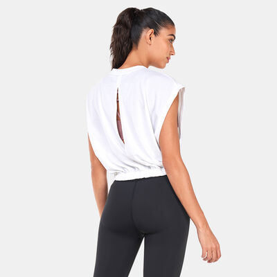 adidas Women's Hyperglam Sleeveless T-Shirt White adidas Women's Hyperglam Sleeveless T-Shirt White