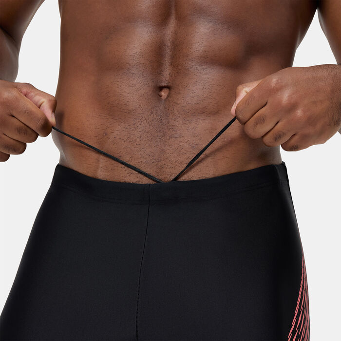 Speedo Men's Medley Logo Swimming Jammers Black Speedo Men's Medley Logo Swimming Jammers Black image number 4
