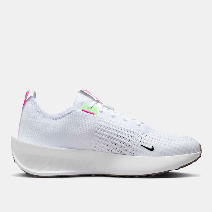 Nike Women's Interact Road Running Shoes White Nike Women's Interact Road Running Shoes White image number 2