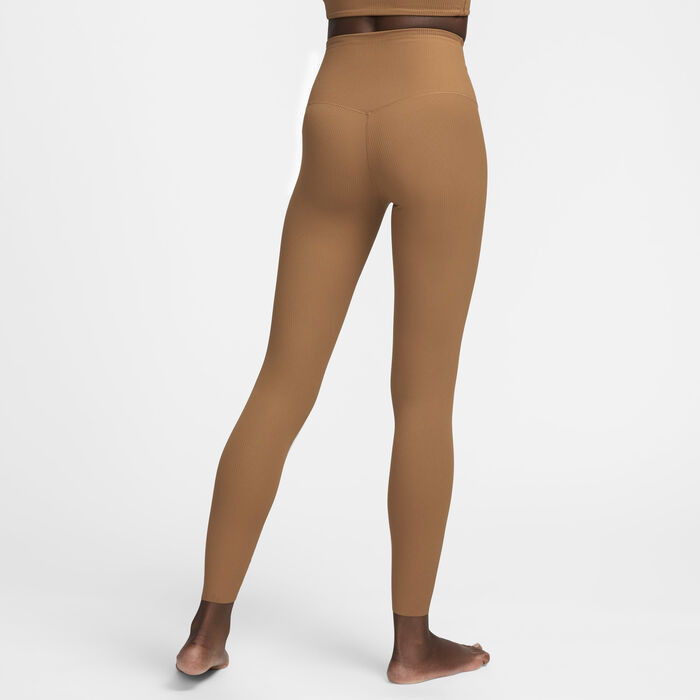 Nike Women's Zenvy 7/8 Yoga Leggings Brown Nike Women's Zenvy 7/8 Yoga Leggings Brown image number 1