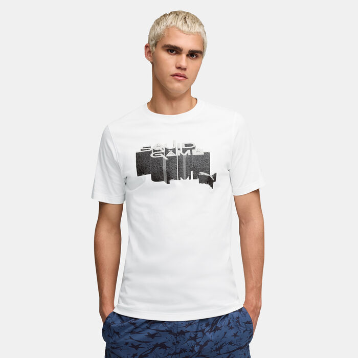 PUMA Men's Squid Game Graphic T-Shirt White PUMA Men's Squid Game Graphic T-Shirt White image number 0