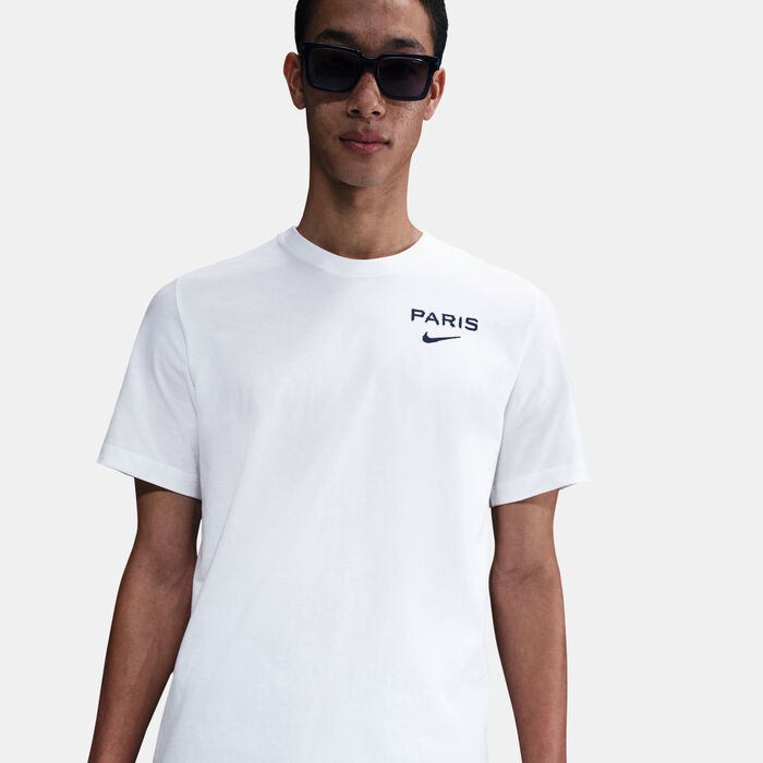 Nike Men's Paris Saint Germain Away T-Shirt White Nike Men's Paris Saint Germain Away T-Shirt White image number 3