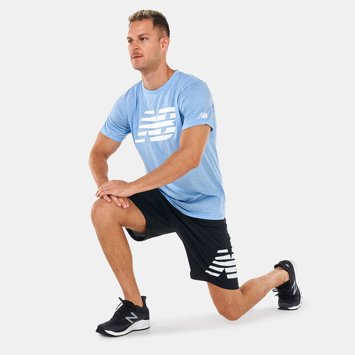 New Balance Men's Heathertech Shorts Black image number 2