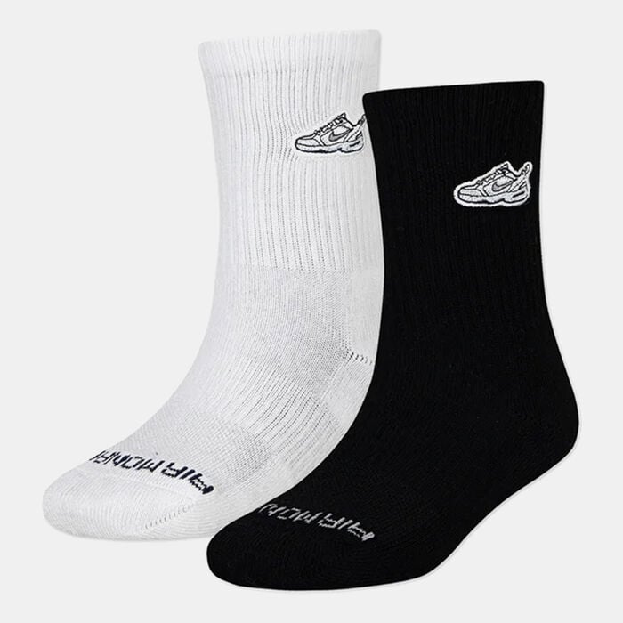 Nike Air Max Cushioned Crew Socks (2 Pairs) Black Nike Air Max Cushioned Crew Socks (2 Pairs) Black image number 0