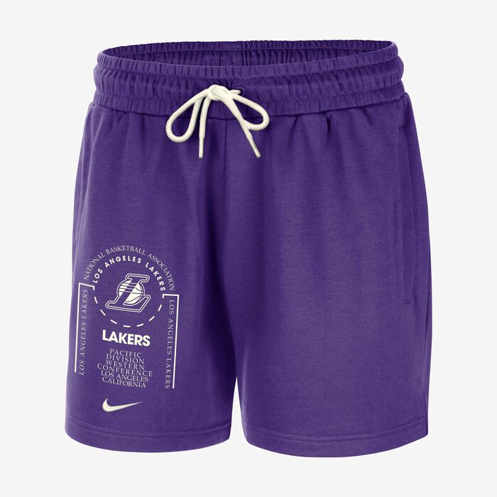 Nike Men's NBA Los Angeles Lakers Club Courtside Fleece Shorts Purple Nike Men's NBA Los Angeles Lakers Club Courtside Fleece Shorts Purple image number 0