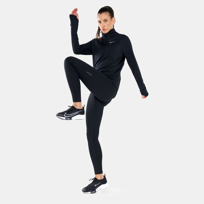 Nike Women's Therma-FIT Element Sweatshirt Black Nike Women's Therma-FIT Element Sweatshirt Black image number 2