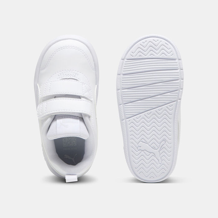 PUMA Kids' Courtflex v3 Velcro Shoes White PUMA Kids' Courtflex v3 Velcro Shoes White image number 3