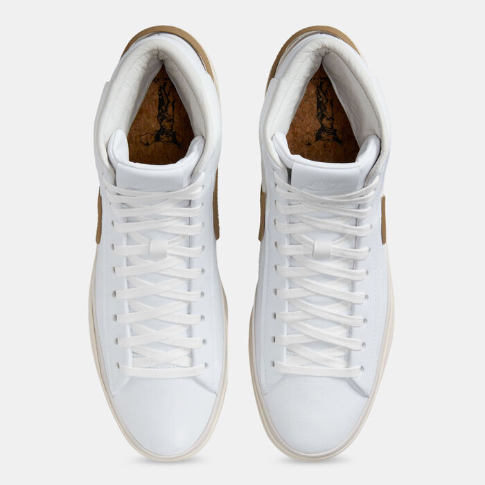 Nike Men's Blazer Phantom Mid Shoes White Nike Men's Blazer Phantom Mid Shoes White image number 3