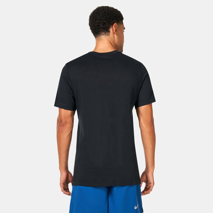 Nike Men's Dri-FIT Trail Running T-Shirt Black image number 1