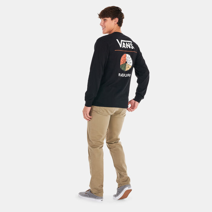 Vans Men's RÆBURN Long Sleeve T-Shirt Black image number 2