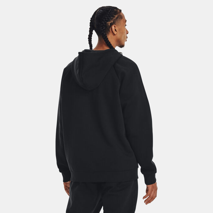 Under Armour Men's Rival Fleece Full-Zip Hoodie Black Under Armour Men's Rival Fleece Full-Zip Hoodie Black image number 1