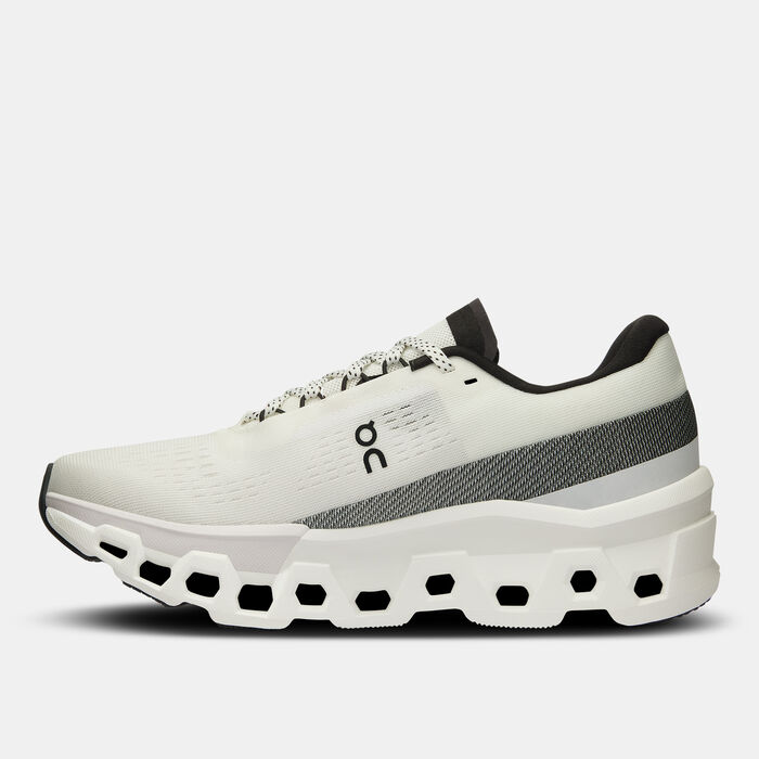 On Women's Cloudmonster 2 Running Shoes White On Women's Cloudmonster 2 Running Shoes White image number 2