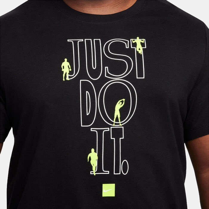Nike Men's Fitness T-Shirt Black Nike Men's Fitness T-Shirt Black image number 4