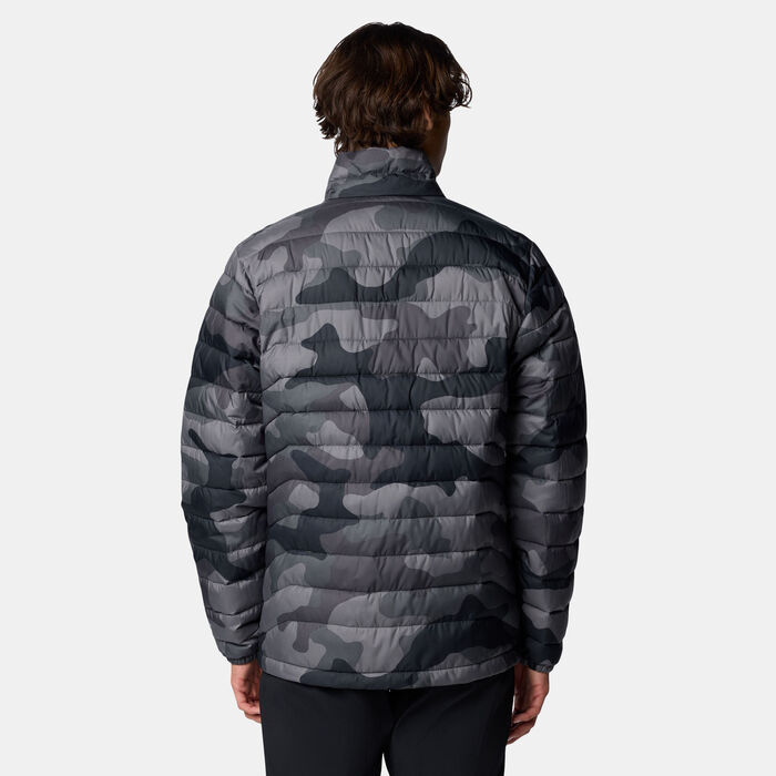 Columbia Men's Powder Lite II Printed Jacket Black Columbia Men's Powder Lite II Printed Jacket Black image number 1