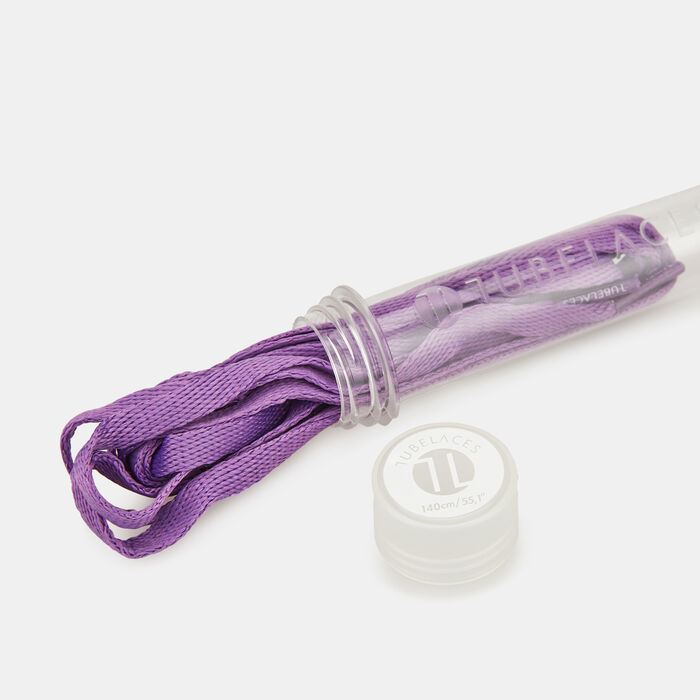 TUBELACES Flat Shoelaces Purple TUBELACES Flat Shoelaces Purple image number 1