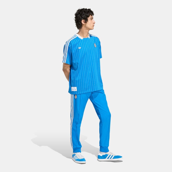 adidas Men's Real Madrid Terrace Icons Track Pants Blue adidas Men's Real Madrid Terrace Icons Track Pants Blue image number 2