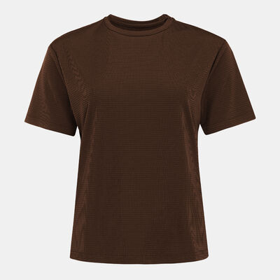Sun and Sand Sports Women's Waffle T-Shirt Brown