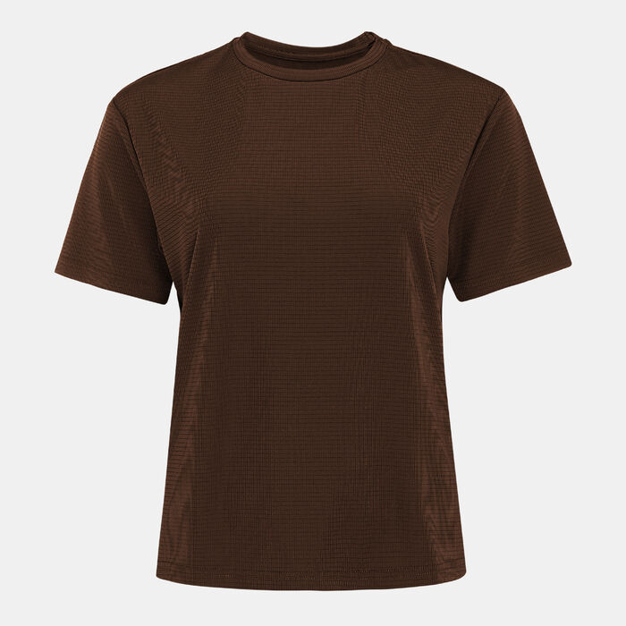 Sun and Sand Sports Women's Waffle T-Shirt Brown Sun and Sand Sports Women's Waffle T-Shirt Brown image number 0