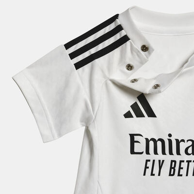 adidas Kids' Real Madrid 24/25 Home Replica Football Kit (Baby and Toddler) White adidas Kids' Real Madrid 24/25 Home Replica Football Kit (Baby and Toddler) White