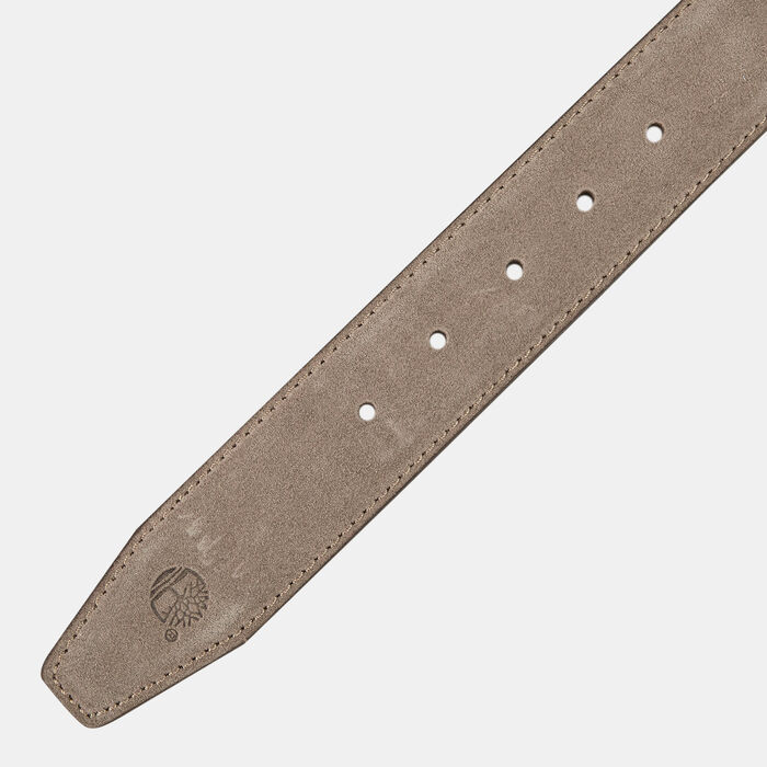 Timberland Men's Suede Leather Belt Beige Timberland Men's Suede Leather Belt Beige image number 2