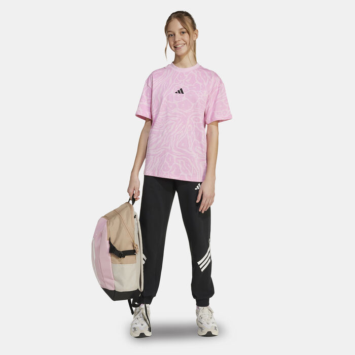 adidas Kids' Future Icons Logo T-Shirt Pink adidas Kids' Future Icons Logo T-Shirt Pink image number 2