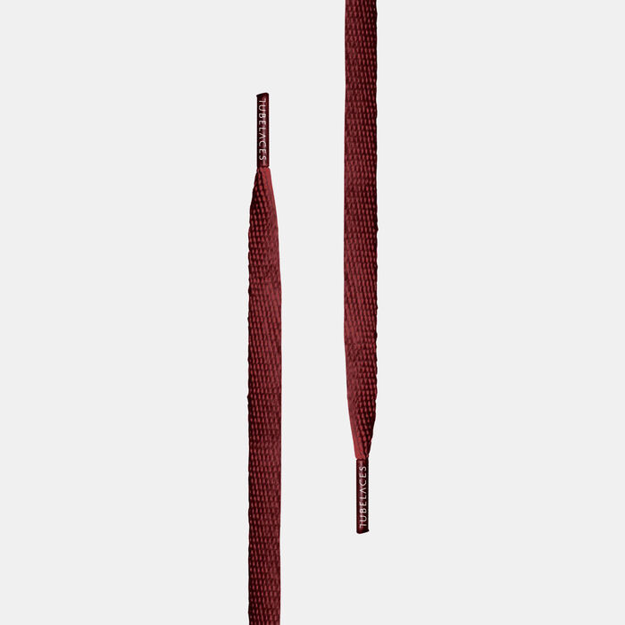 TUBELACES Flat Shoelaces Red TUBELACES Flat Shoelaces Red image number 1